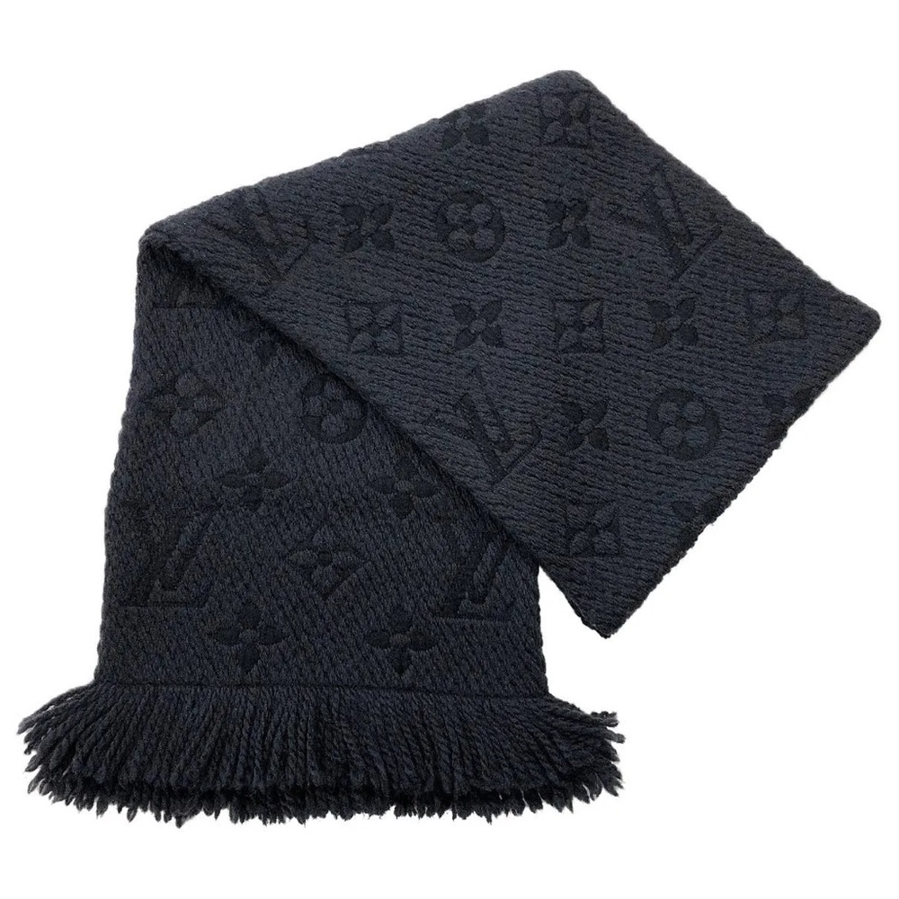 Louis Vuitton Logomania Scarf Black/Dark Gray
